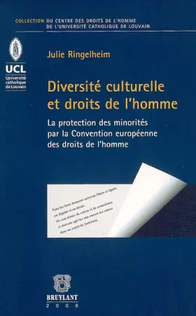 Couverture du produit · Diversité culturelle et droits de l'homme: La protection des minorités par la Convention européenne des droits de l'homme
