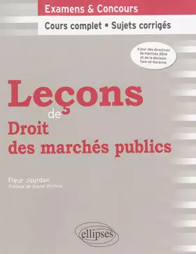 Couverture du produit · Leçons de Droit des Marchés Publics