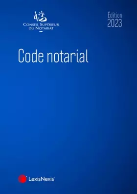 Couverture du produit · code notarial 2022