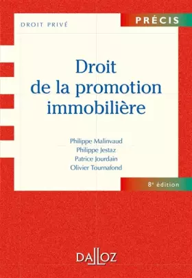 Couverture du produit · Droit de la promotion immobilière - 8e éd.: Précis