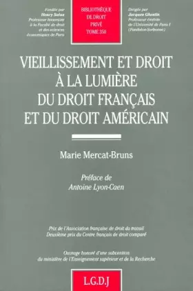 Couverture du produit · vieillissement et droit à la lumière du droit français et du droit américain (350)