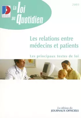 Couverture du produit · Relations entre médecins et patients