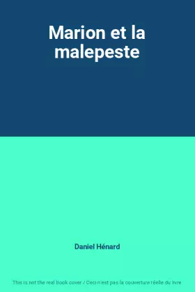 Couverture du produit · Marion et la malepeste