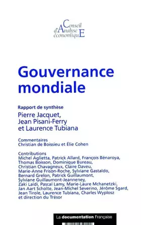 Couverture du produit · Gouvernance mondiale (Rapport du CAE n.37)
