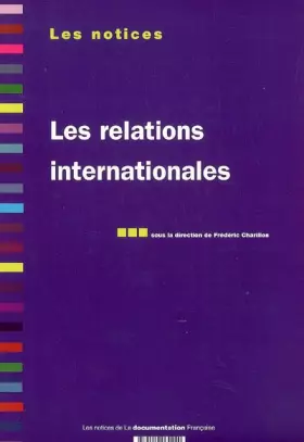 Couverture du produit · Relations internationales