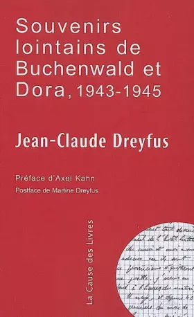 Couverture du produit · Souvenirs lointains de Buchenwald et de Dora, 1943-1945