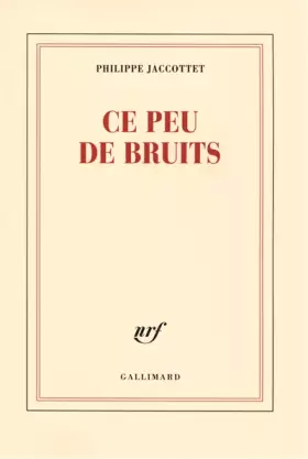Couverture du produit · Ce peu de bruits