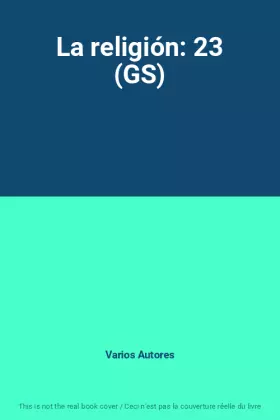 Couverture du produit · La religión: 23 (GS)