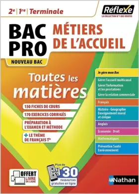Couverture du produit · Toutes les matières - Bac Pro Métiers de l'Accueil - Réflexe