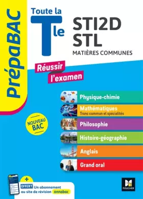 Couverture du produit · PREPABAC - Toute la terminale STI2D/STL - Contrôle continu et épreuves finales - Révision 2025