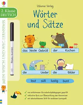 Couverture du produit · Mein Wisch-und-weg-Lernspaß: Wörter und Sätze: 2. Klasse