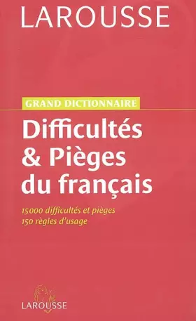 Couverture du produit · Dictionnaire des difficultés de la langue française