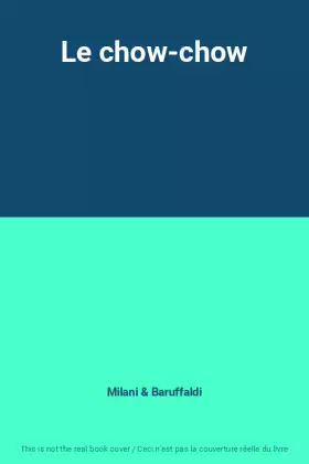 Couverture du produit · Le chow-chow