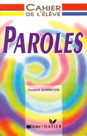 Couverture du produit · Paroles : Cahier
