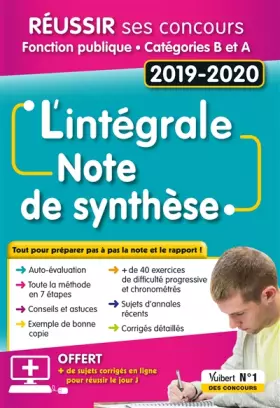 Couverture du produit · L'Intégrale de la Note de synthèse - Catégories B et A