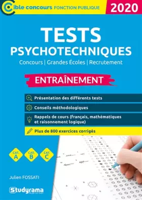 Couverture du produit · Tests psychotechniques de catégorie C 2020: Entraînement