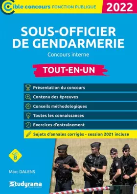 Couverture du produit · Sous-officier de gendarmerie – Concours interne: Tout-en-un 2022
