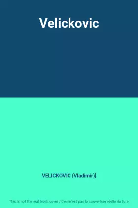 Couverture du produit · Velickovic