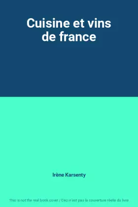 Couverture du produit · Cuisine et vins de france