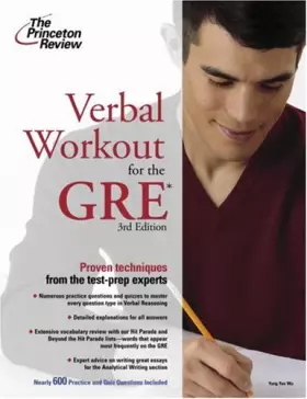 Couverture du produit · Verbal Workout for the GRE, 3rd Edition (Graduate School Test Preparation)