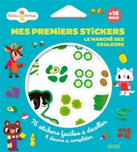 Couverture du produit · Mes premiers stickers - Le marché des couleurs