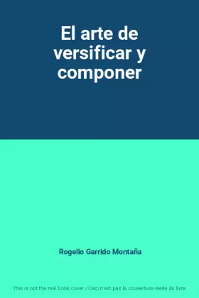 Couverture du produit · El arte de versificar y componer