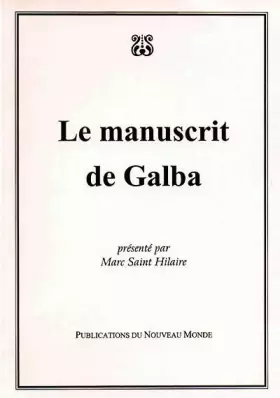 Couverture du produit · Le manuscrit de Galba