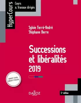 Couverture du produit · Successions et libéralités