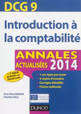Couverture du produit · DCG 9 - Introduction à la comptabilité 2014 - Annales actualisées - 6e ed