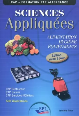 Couverture du produit · Sciences Appliquées - Cap - Eleve - Maj 2011