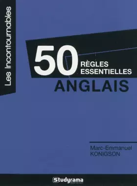 Couverture du produit · 50 règles essentielles en anglais
