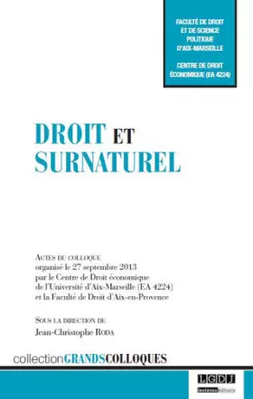 Couverture du produit · Droit et surnaturel