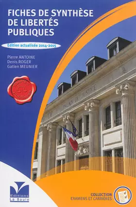 Couverture du produit · Fiches de synthèse de libertés publiques