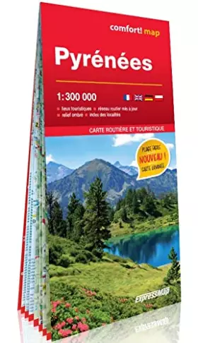 Couverture du produit · Pyrénées 1/300.000 (carte grand format laminée)