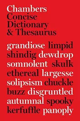 Couverture du produit · Chambers Concise Dictionary and Thesaurus