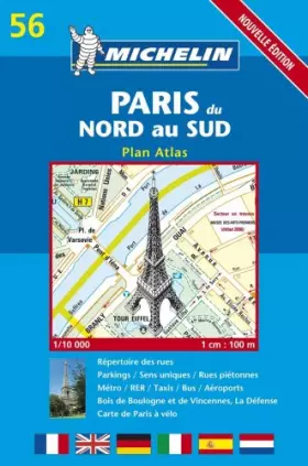 Couverture du produit · Plan de ville : Paris du nord au Sud, numéro 56