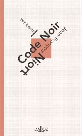 Couverture du produit · Code noir - Volume 3