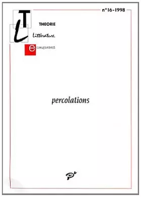 Couverture du produit · Percolations