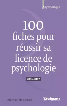 Couverture du produit · 100 fiches pour réussir sa licence de psychologie