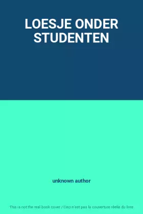 Couverture du produit · LOESJE ONDER STUDENTEN