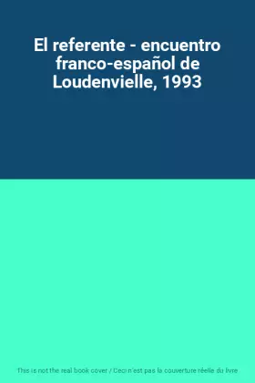 Couverture du produit · El referente - encuentro franco-español de Loudenvielle, 1993