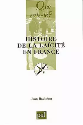 Couverture du produit · Histoire de la laïcité en France