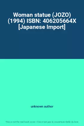 Couverture du produit · Woman statue (JOZO) (1994) ISBN: 406205664X [Japanese Import]