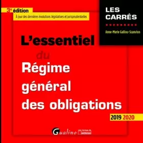 Couverture du produit · L'essentiel du régime général des obligations