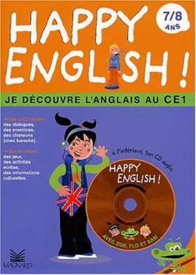 Couverture du produit · Happy english ! 7/8 ans.: Je découvre l'anglais au CE1, avec CD audio