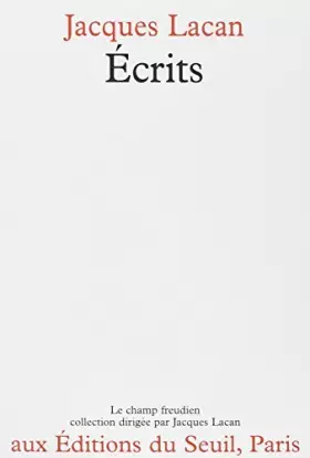 Couverture du produit · Ecrits by Jacques Lacan (1966-01-01)