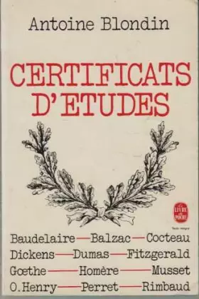 Couverture du produit · Certificats d'études (Le Livre de poche)