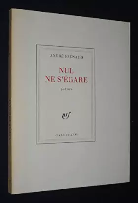 Couverture du produit · Nul ne s'égare