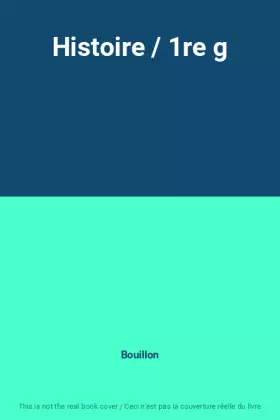 Couverture du produit · Histoire / 1re g