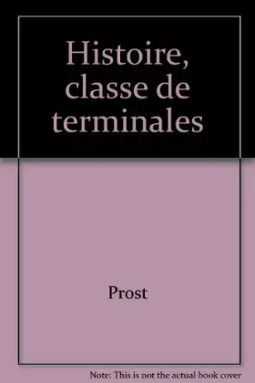 Couverture du produit · Histoire, classe de terminales